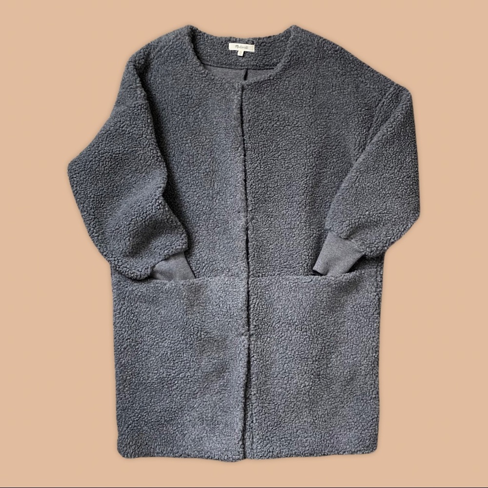 Madewell Bonded Sherpa Cocoon Coat